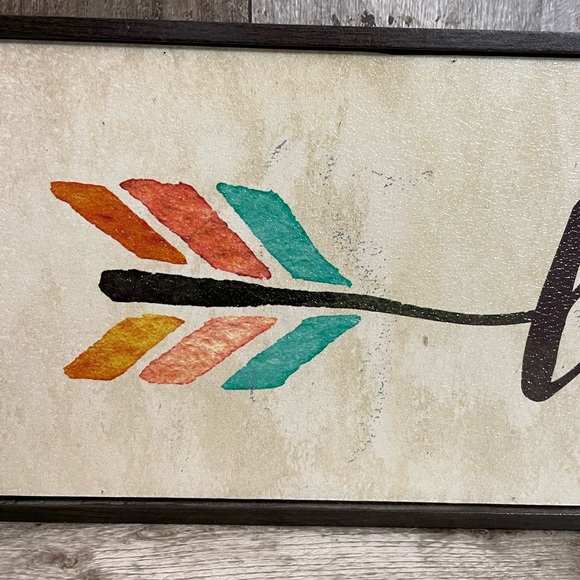 “Love” written in an Arrow Hanging Wall Sign - Picture 3 of 8